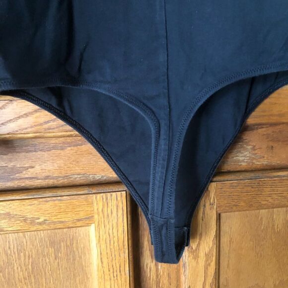 Everlane V-Neck Long Sleeve Thong Bodysuit - L - Picture 10 of 11